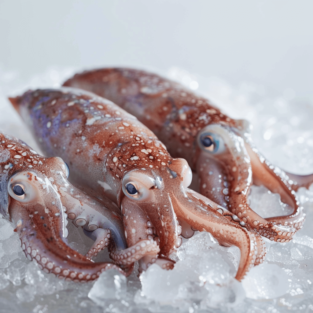 squid and octopus